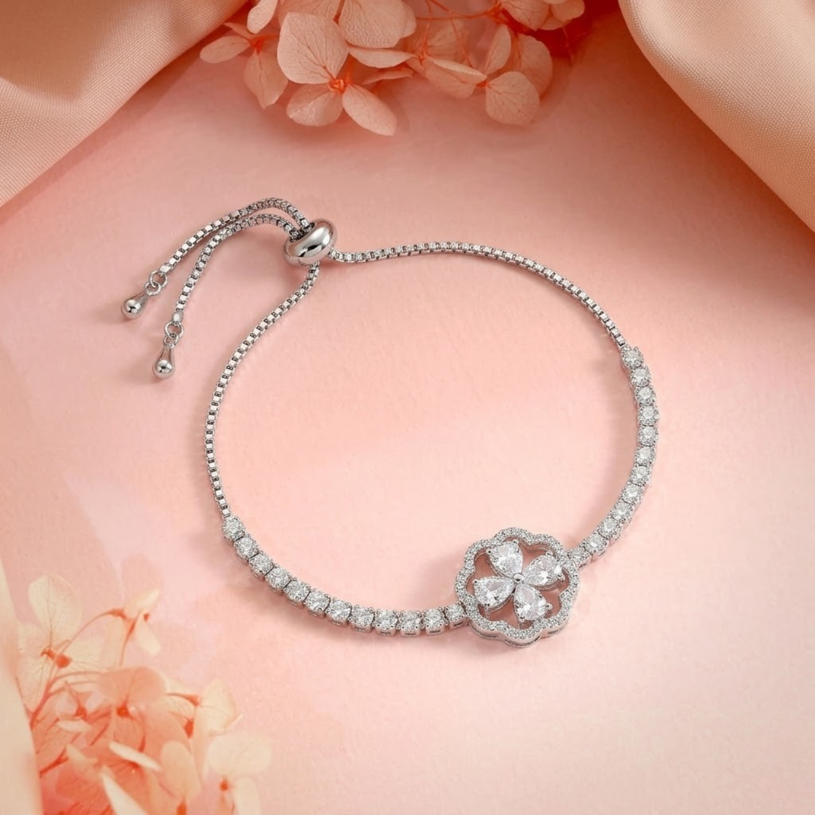 Floral Diamond Bracelet