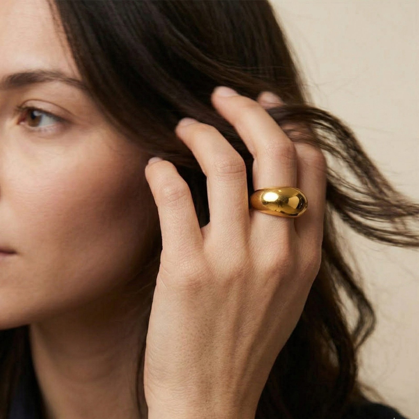 Minimal Dome Band Ring