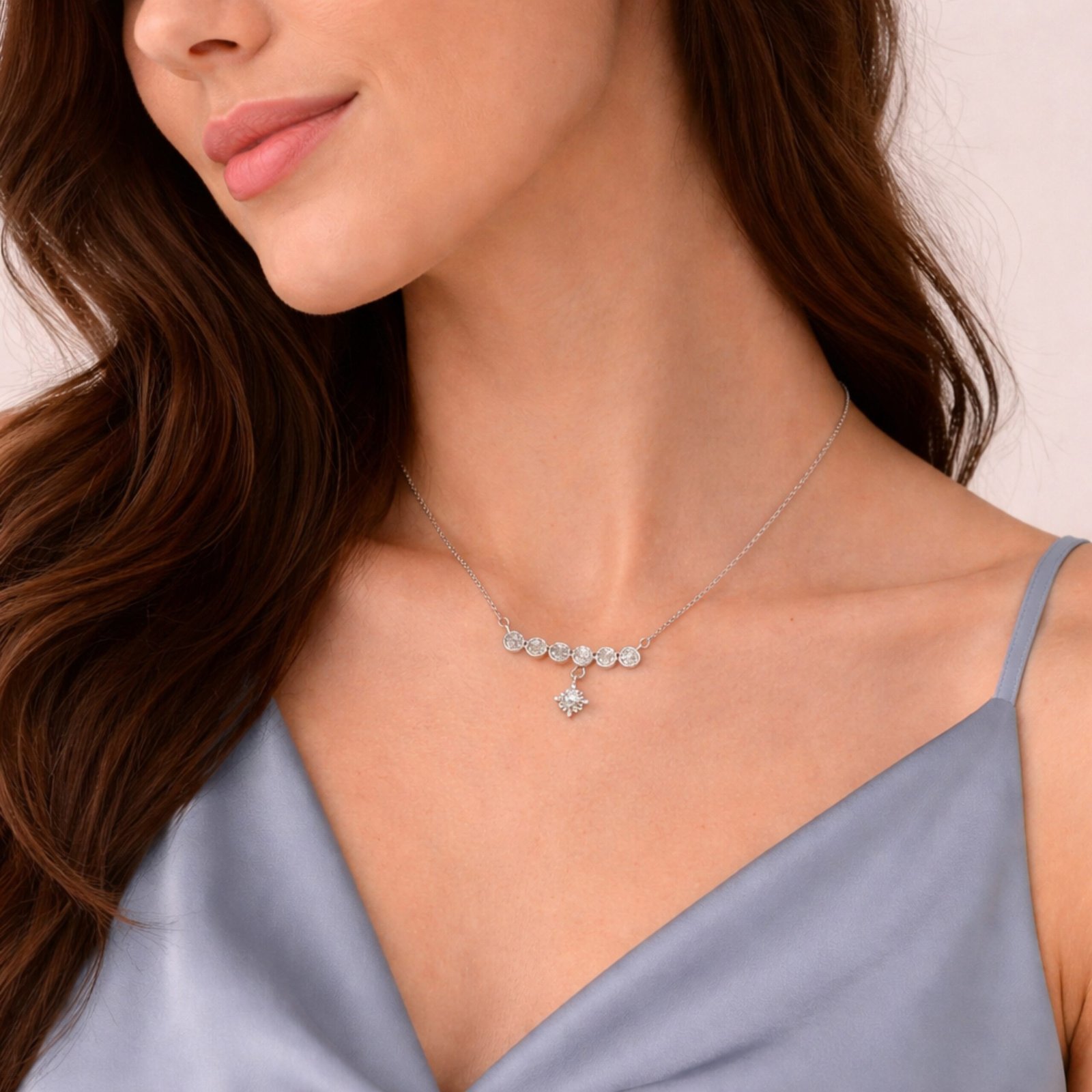 Crystal Bar Drop Chain