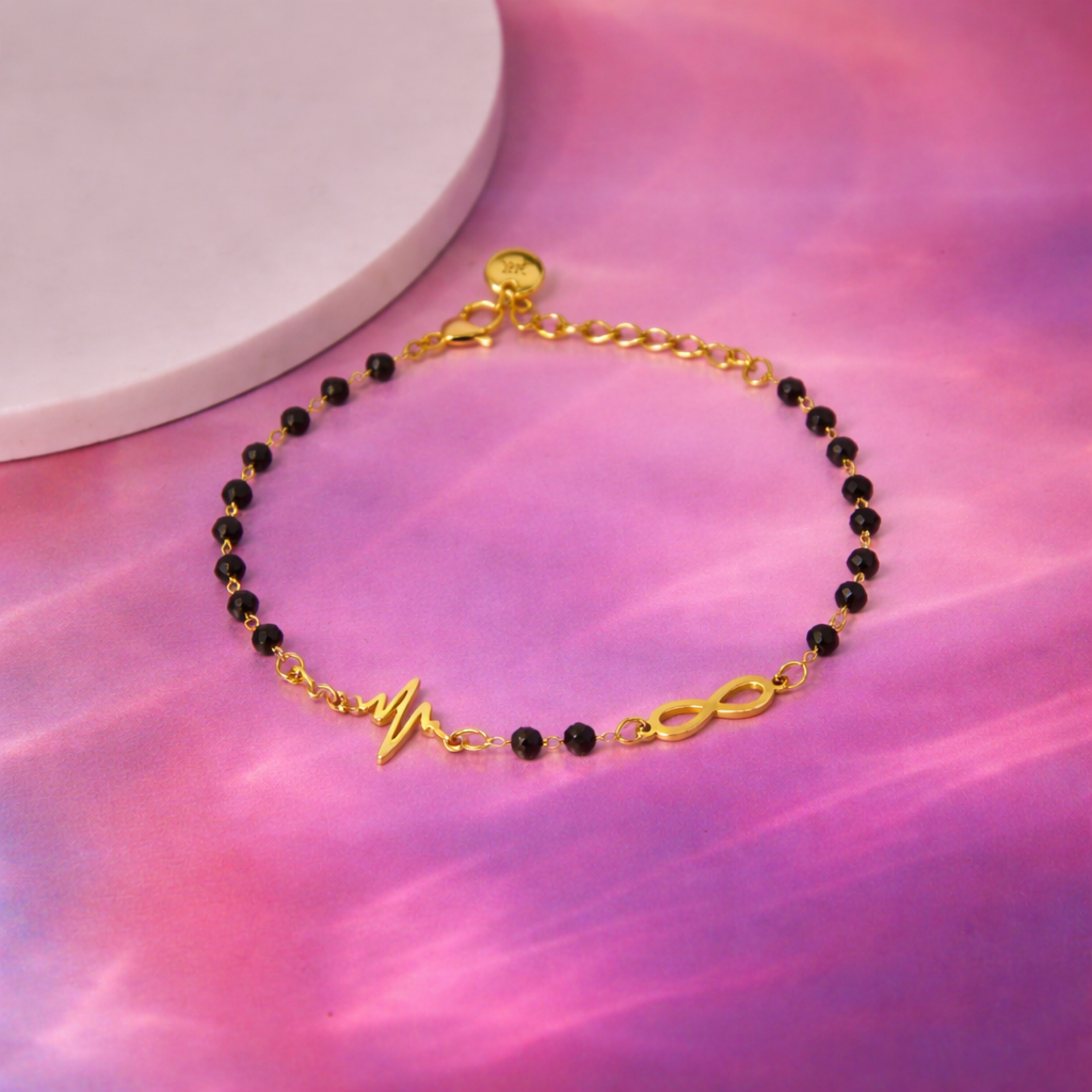 Infinity Pulse Beaded Bracelet