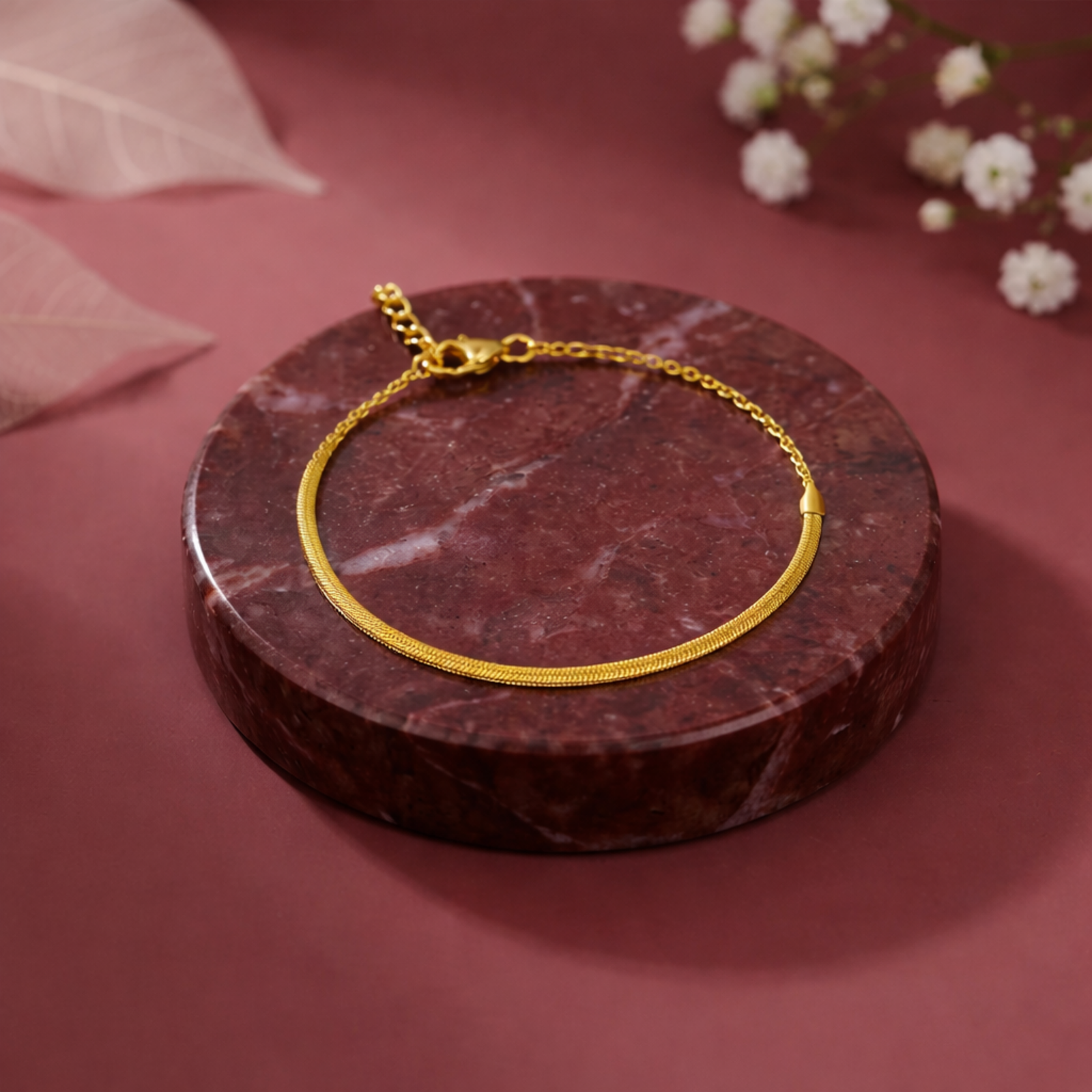 Classic Herringbone Chain Bracelet