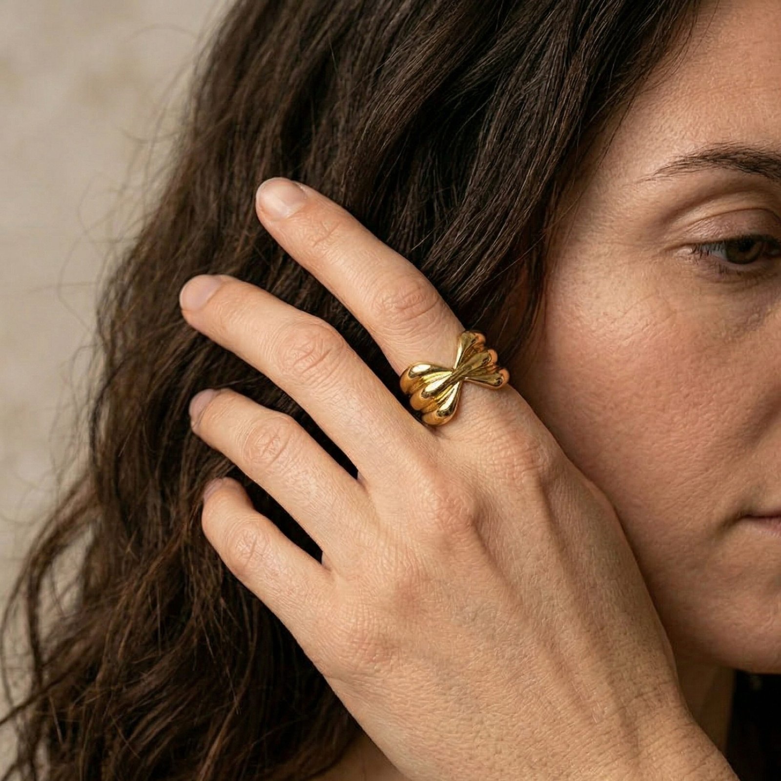 Modern Bow Shape Ring