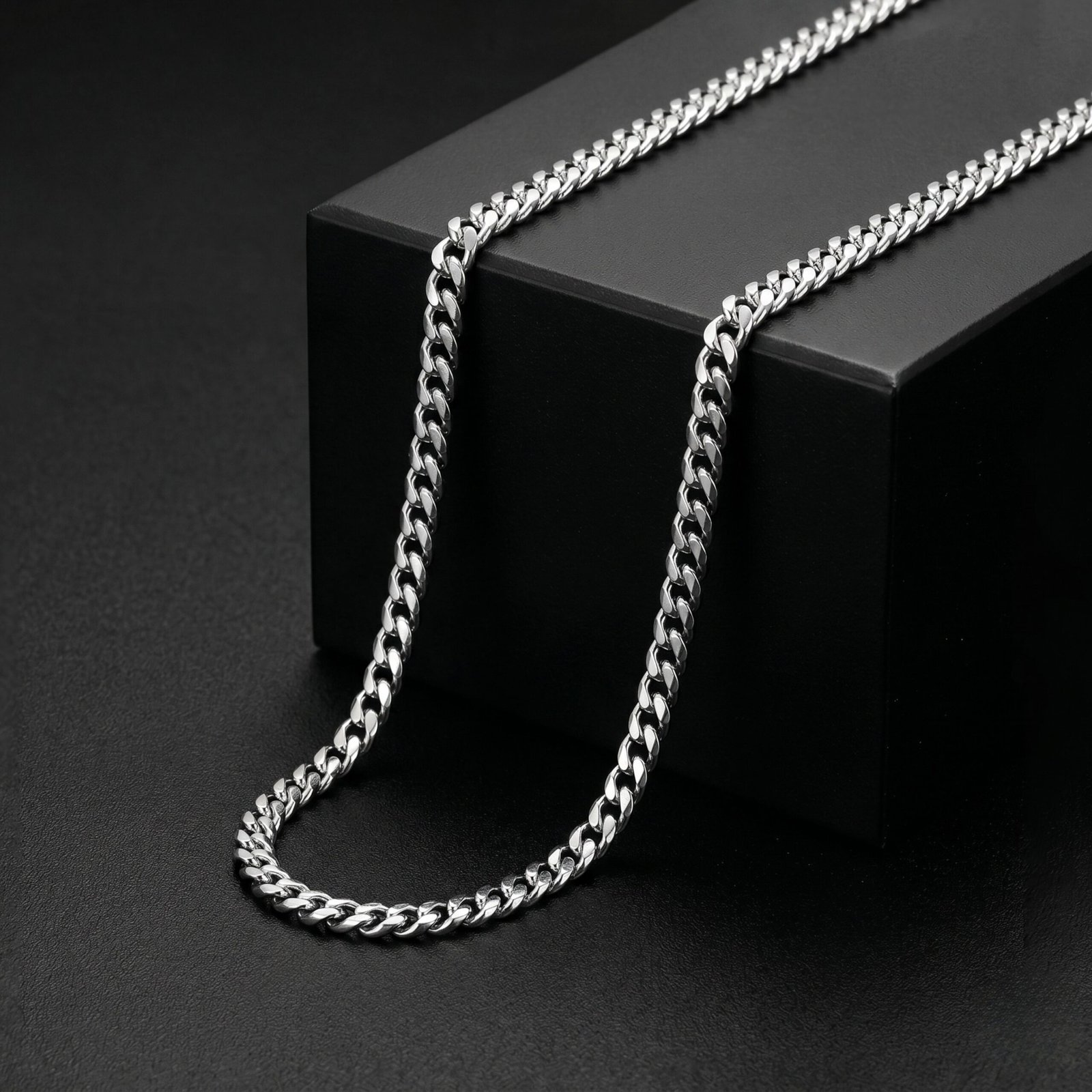 Silver Cuban Link Men's Chain