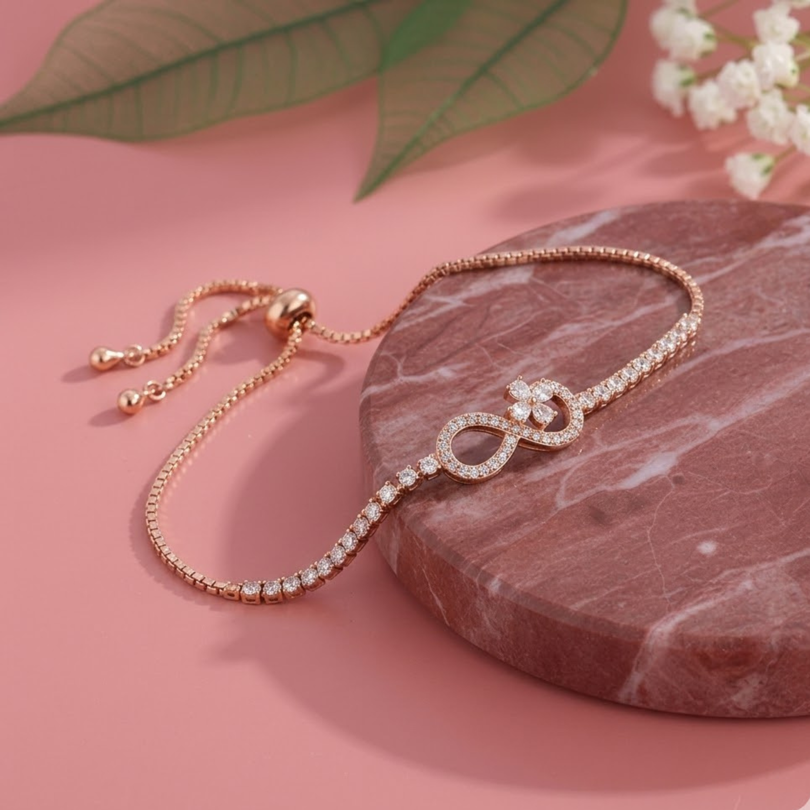 Infinity Flower Bracelet