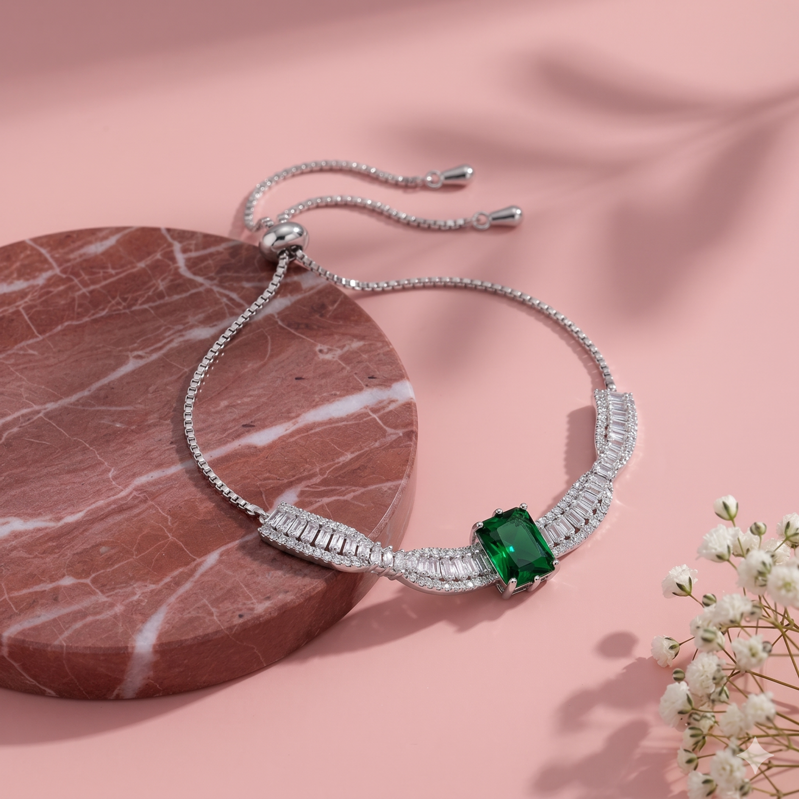 Emerald Center Bracelet