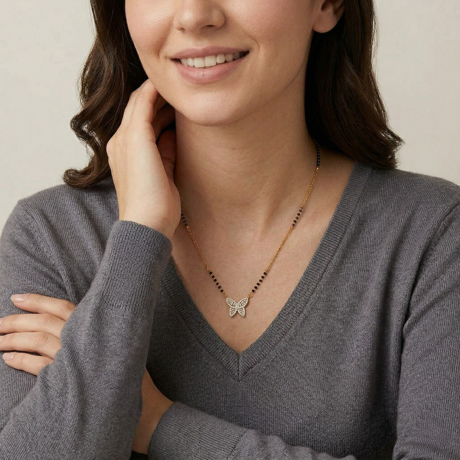 Butterfly Charm Mangalsutra