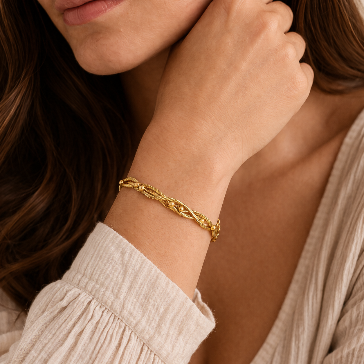 Multi-Layer Gold Chain Bracelet