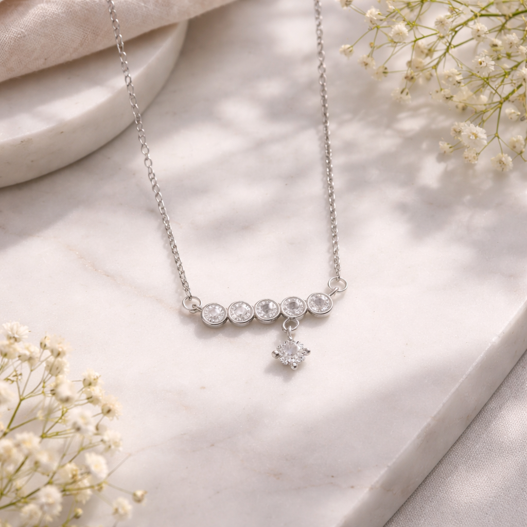 Crystal Bar Drop Chain