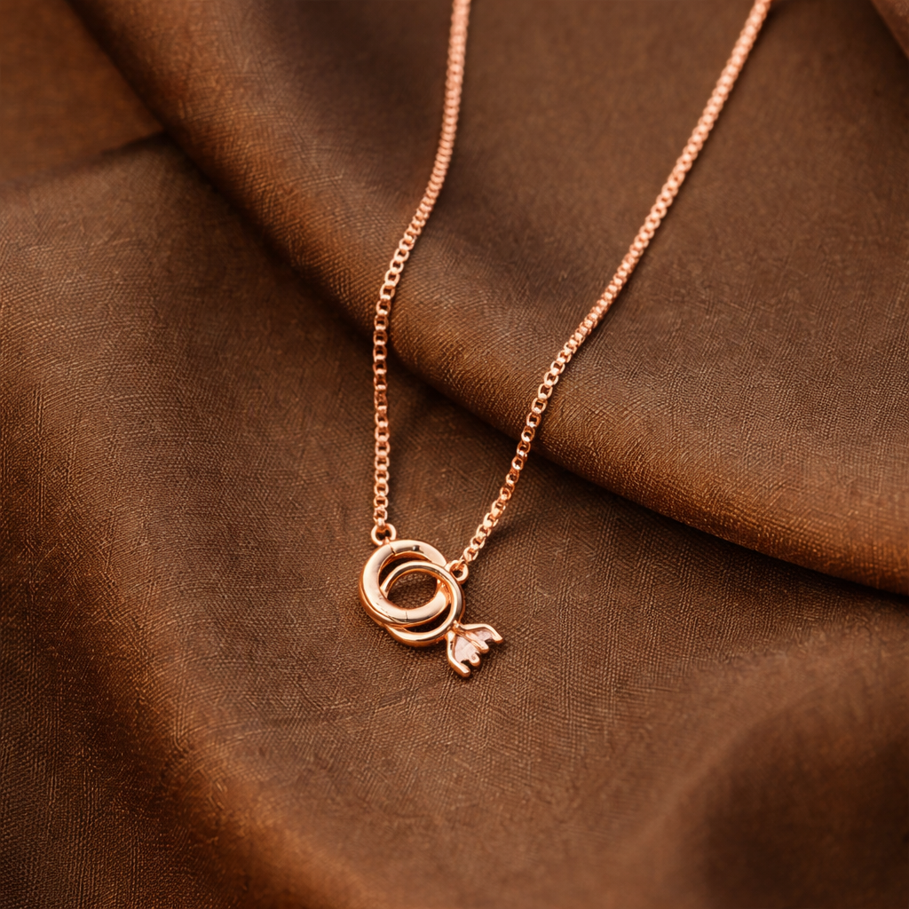 Interlocked Circle Charm Chain