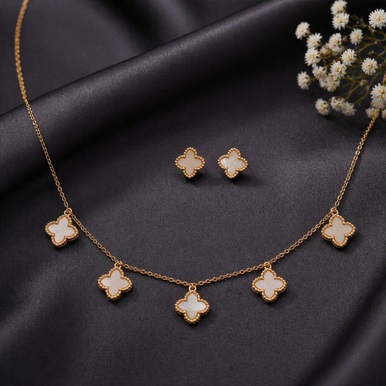 Elegant Clover Charm Necklace