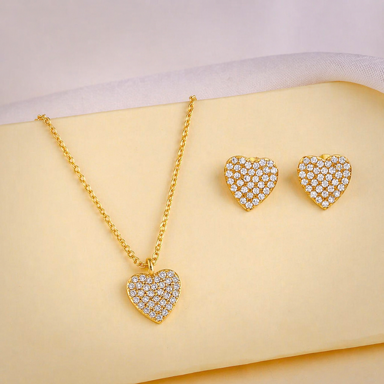 Brilliant Heart Sparkle Necklace