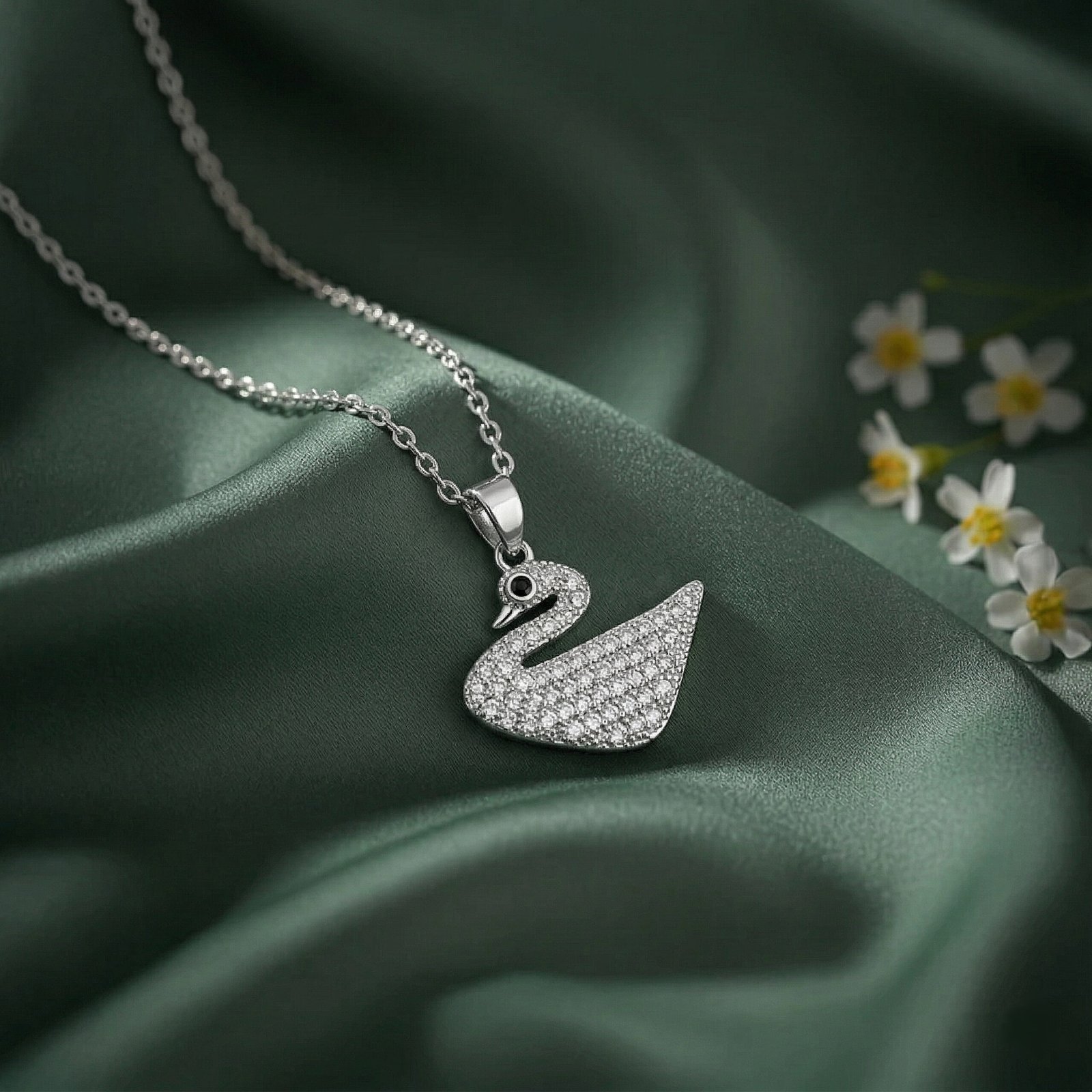 Crystal Swan Grace Chain