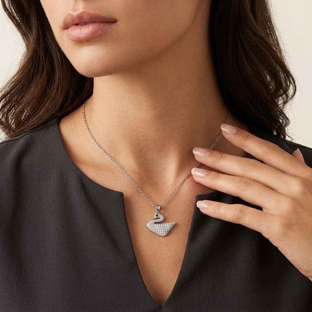 Crystal Swan Grace Chain