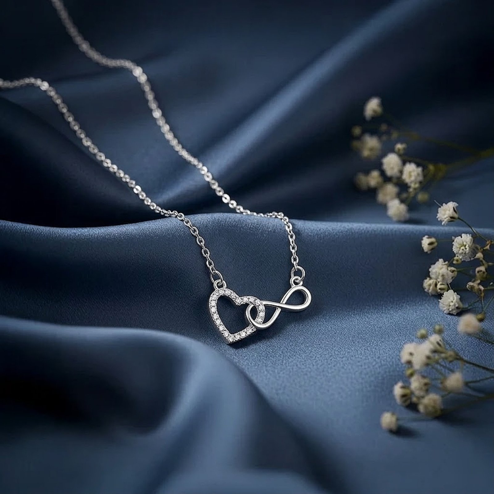 Infinity Heart Link Chain