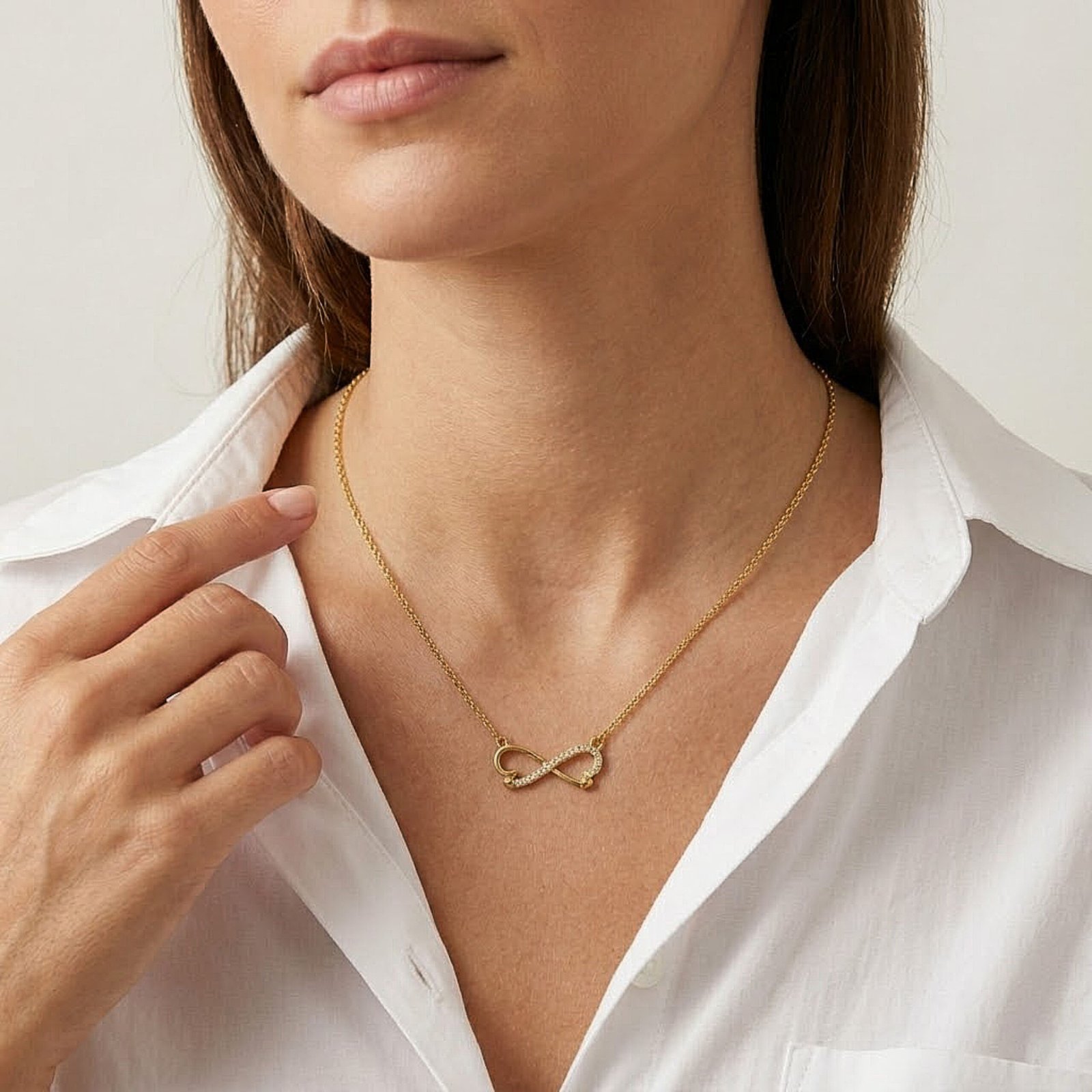 Infinity Charm Accent Chain