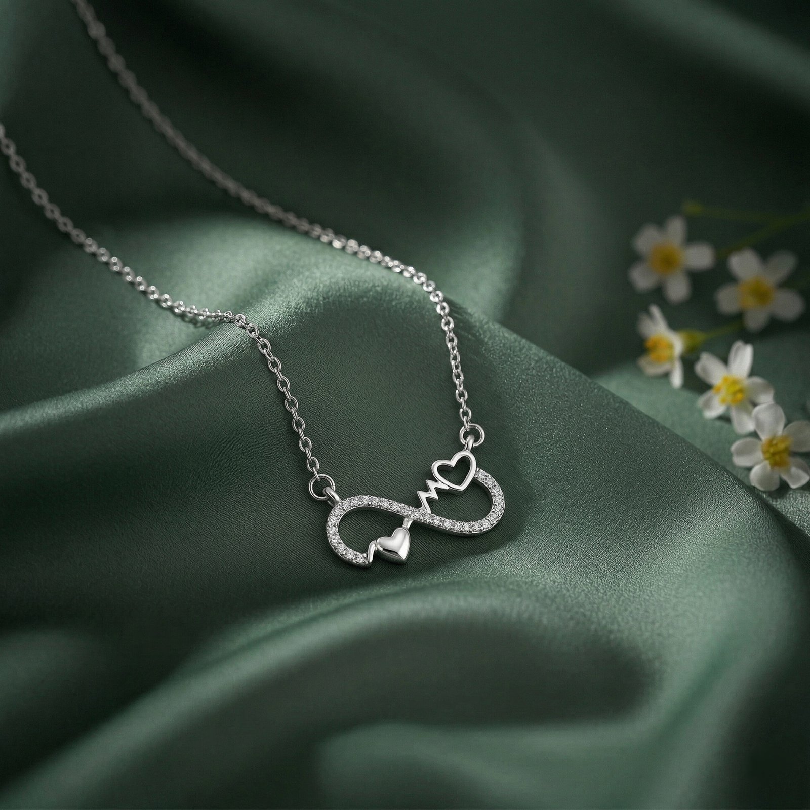 Infinity Love Heart Chain