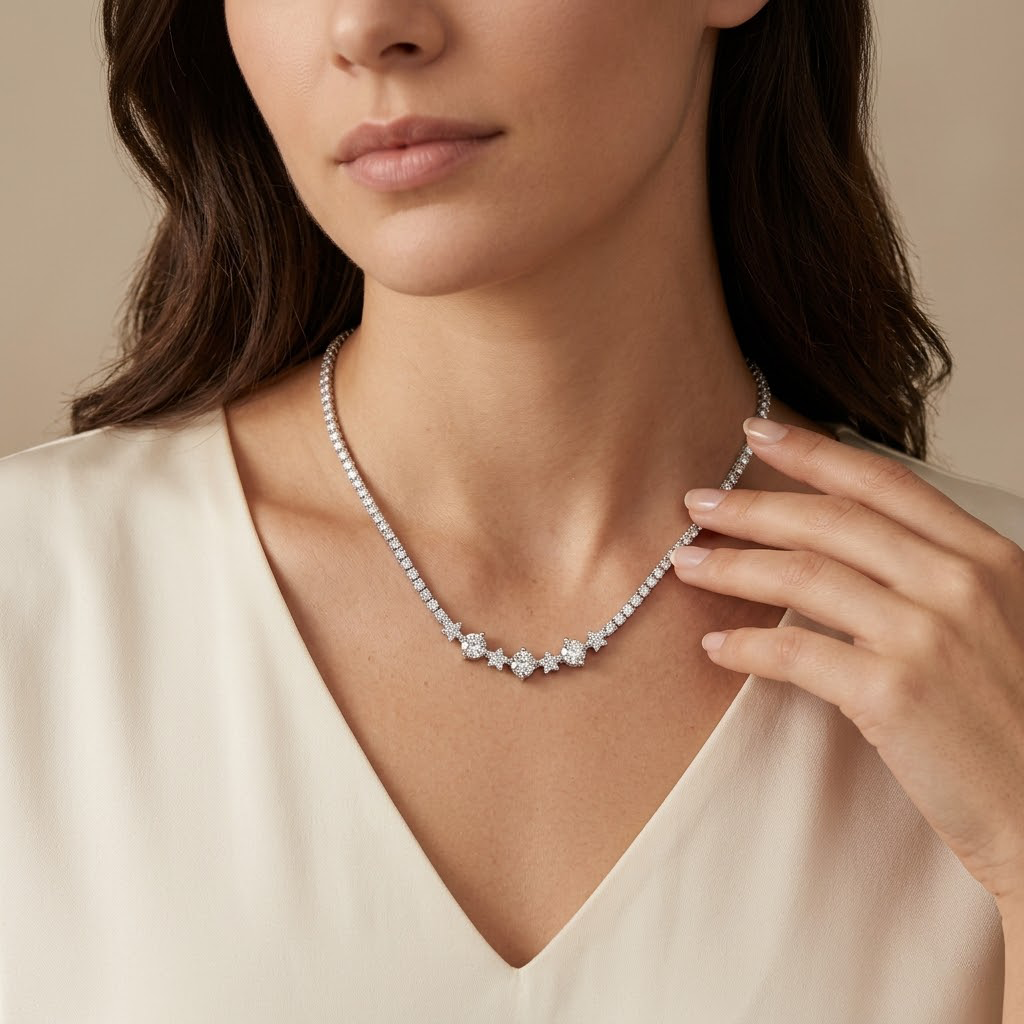 Celestial Crystal Chain Necklace
