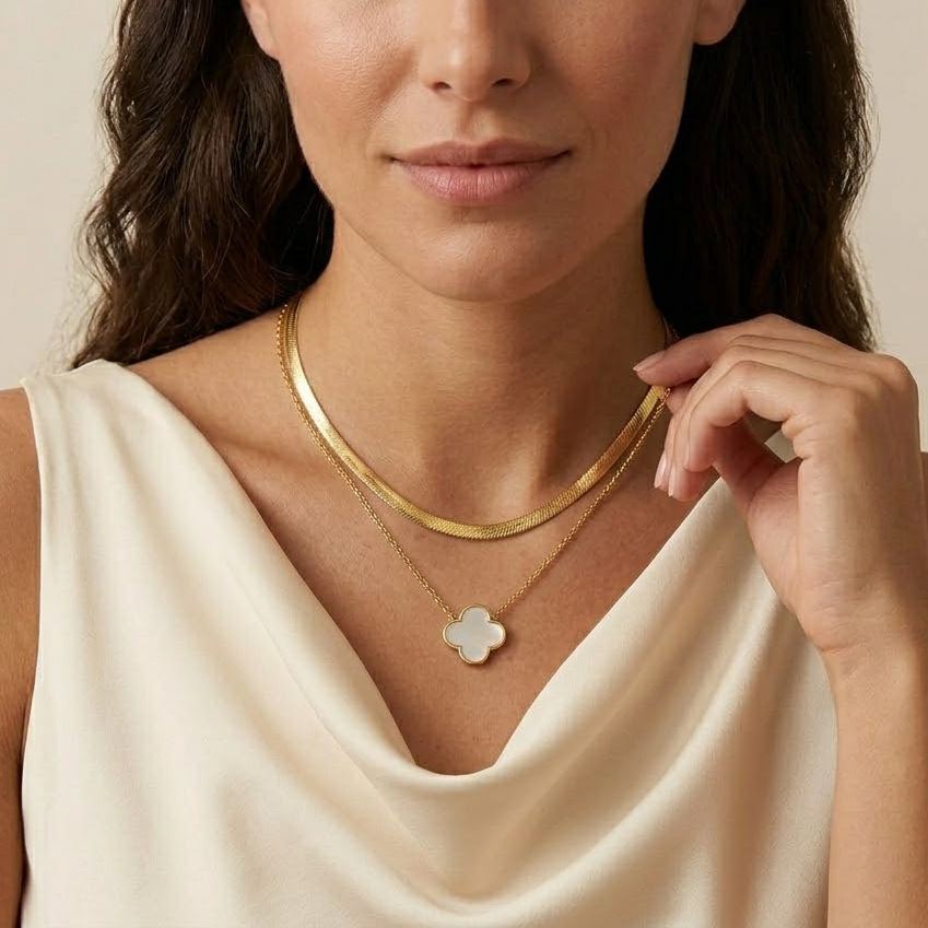 Clover Layered Necklace