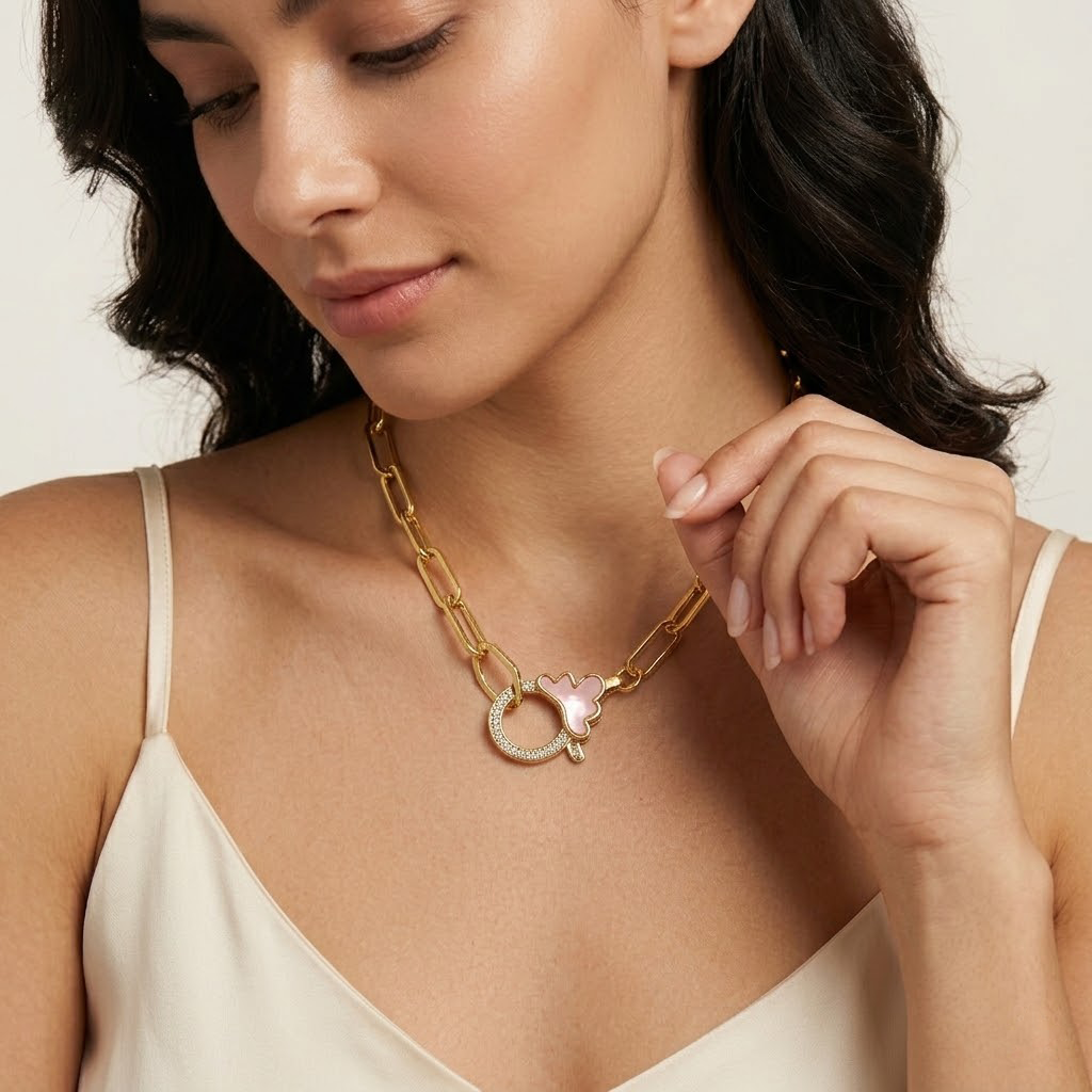 Butterfly Charm Chain Necklace