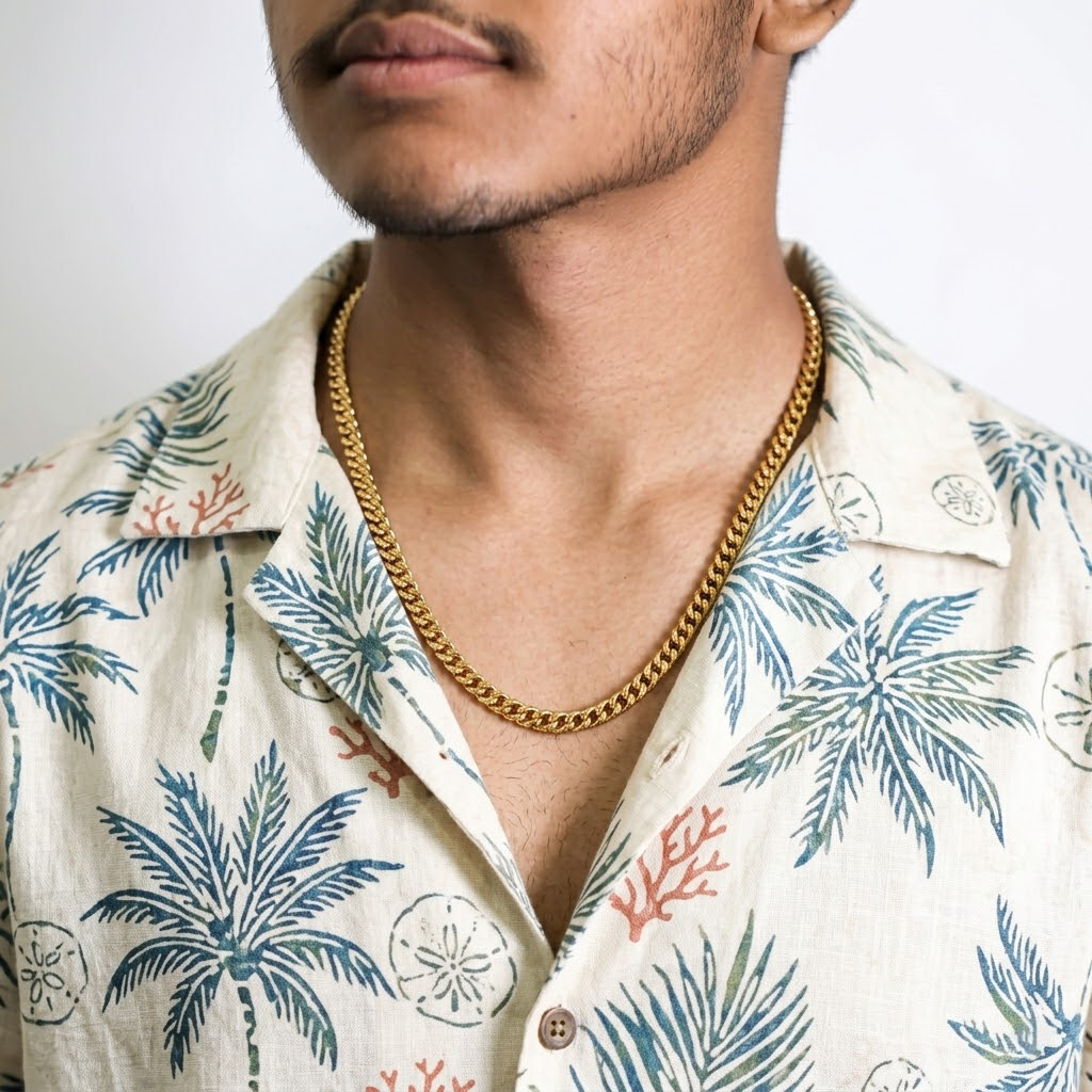 Gold Cuban Link Men's Chain
