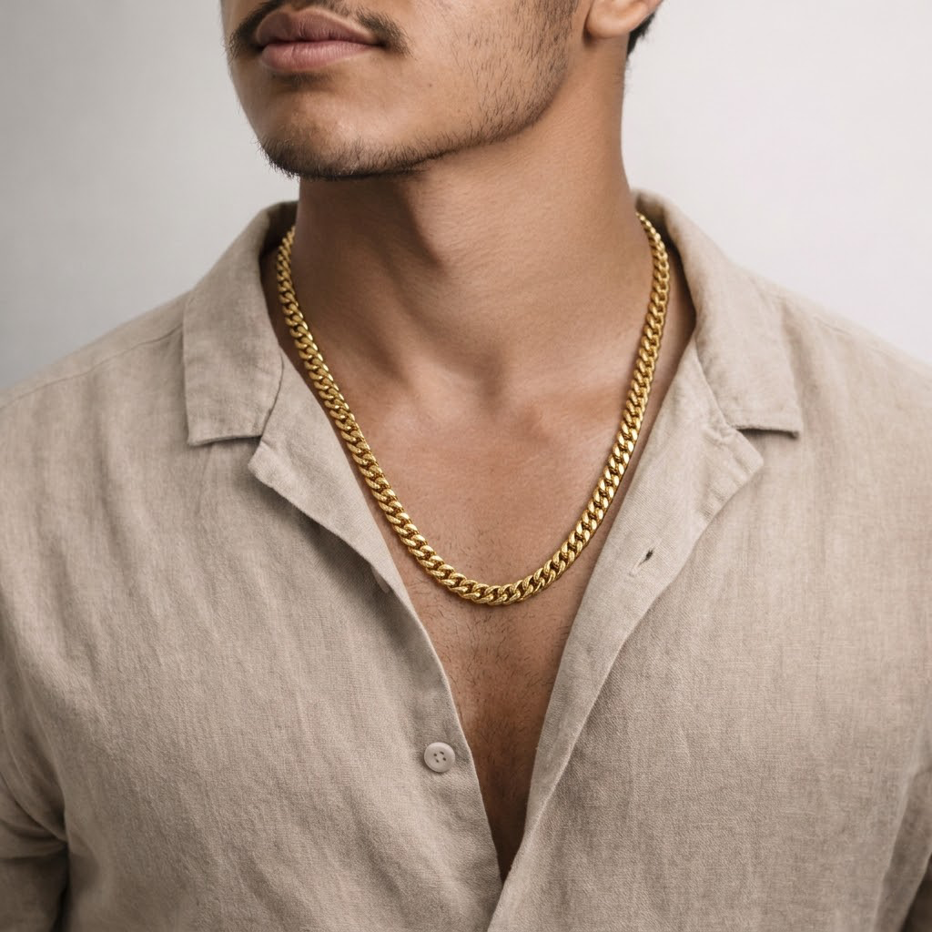 Gold Cuban Link Men's Chain