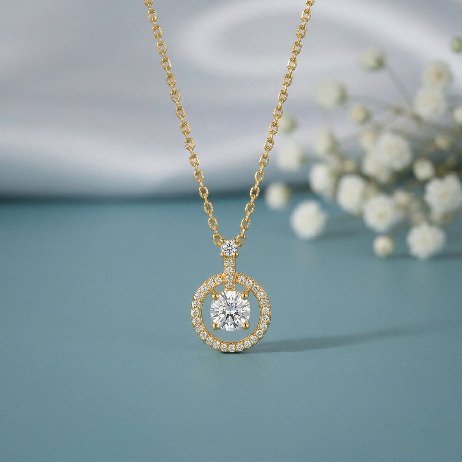 Classic Circle Halo Chain