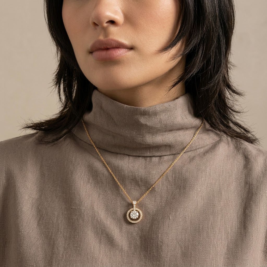 Classic Circle Halo Chain