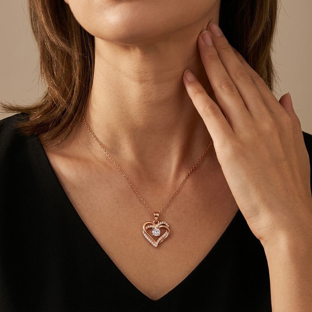 Radiant Heart Crystal Chain