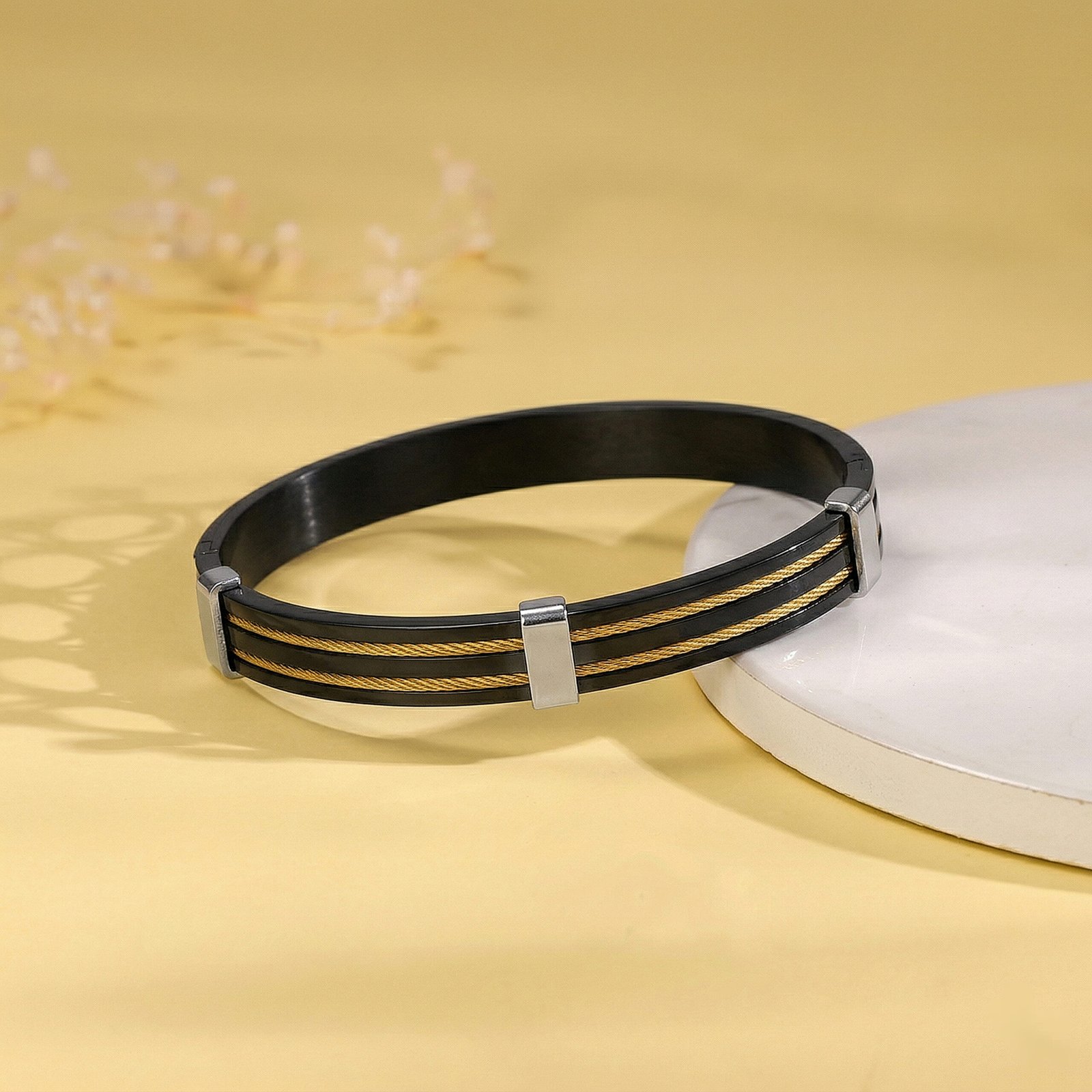 Dual Cable Men's Bracelet