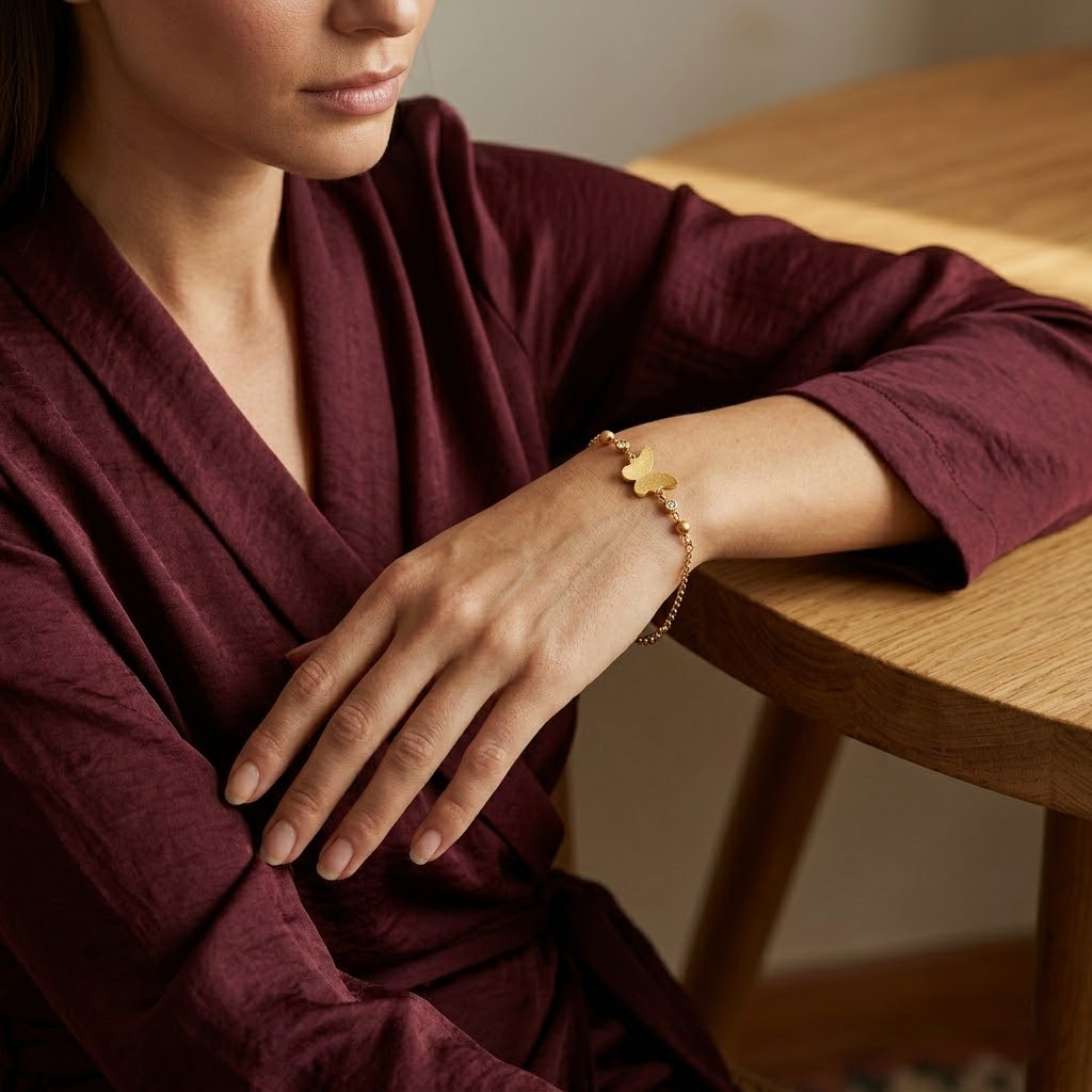 Golden Butterfly Grace Bracelet