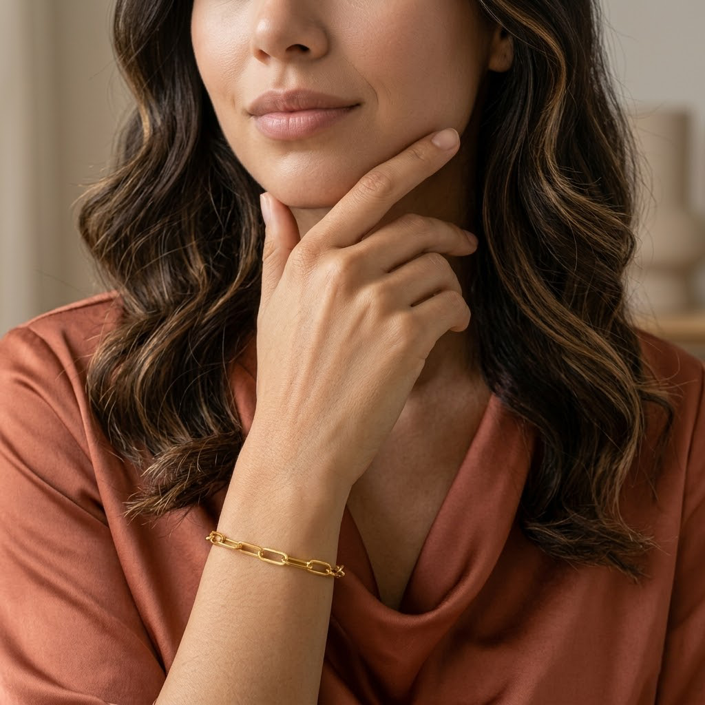 Minimal Link Statement Bracelet