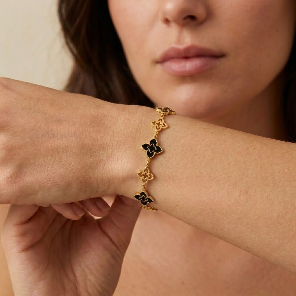 Floral Charm Bracelet