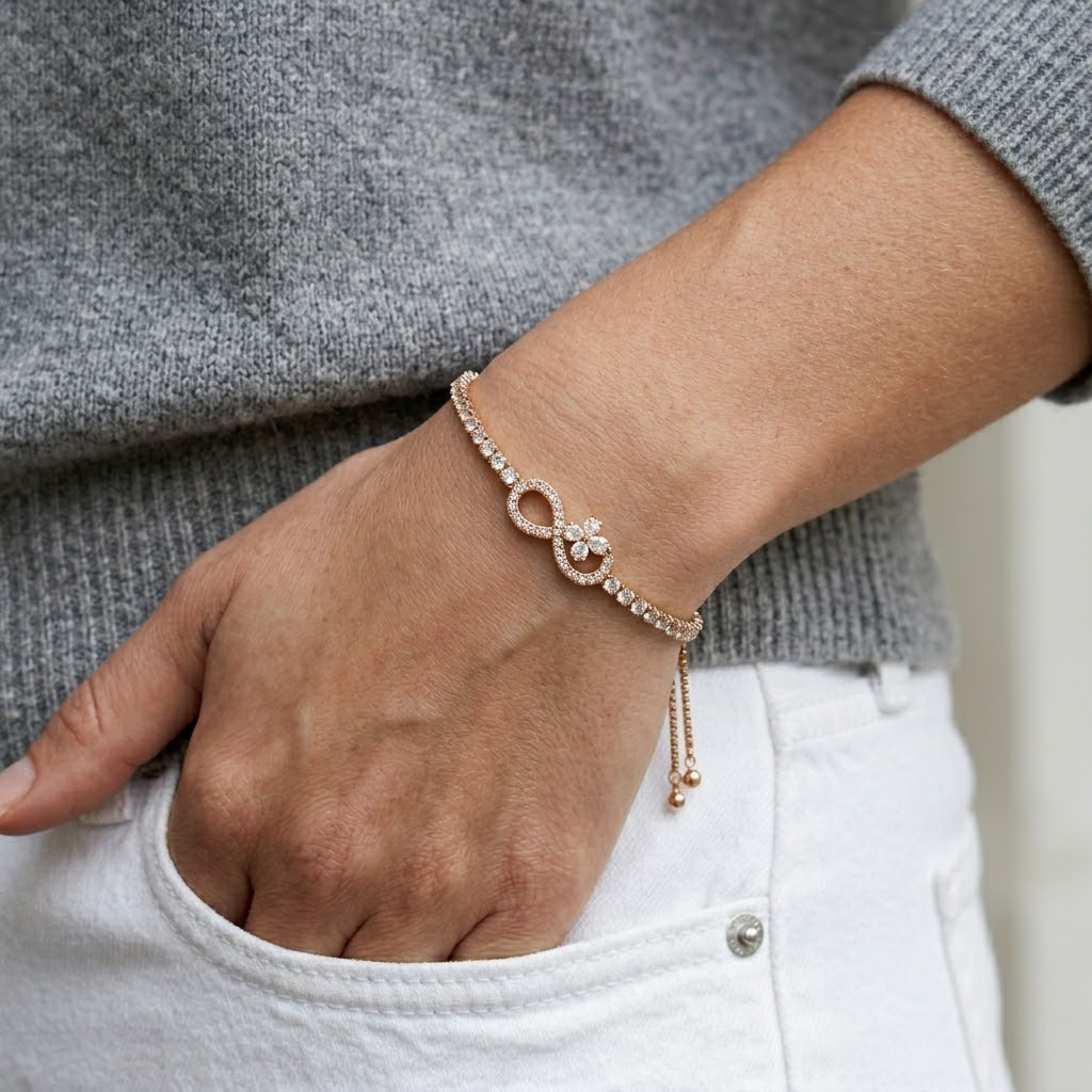 Infinity Flower Bracelet