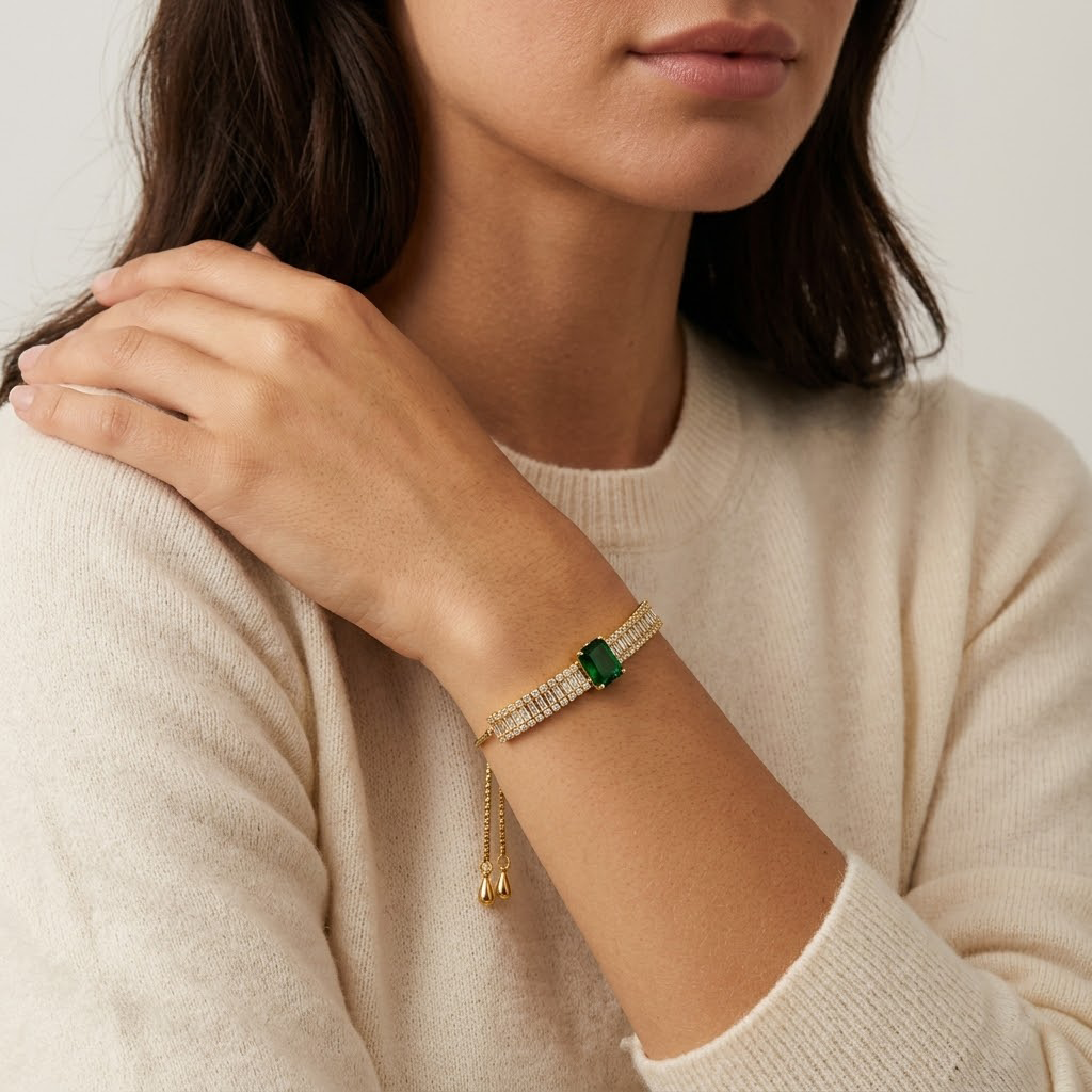 Emerald Center Bracelet