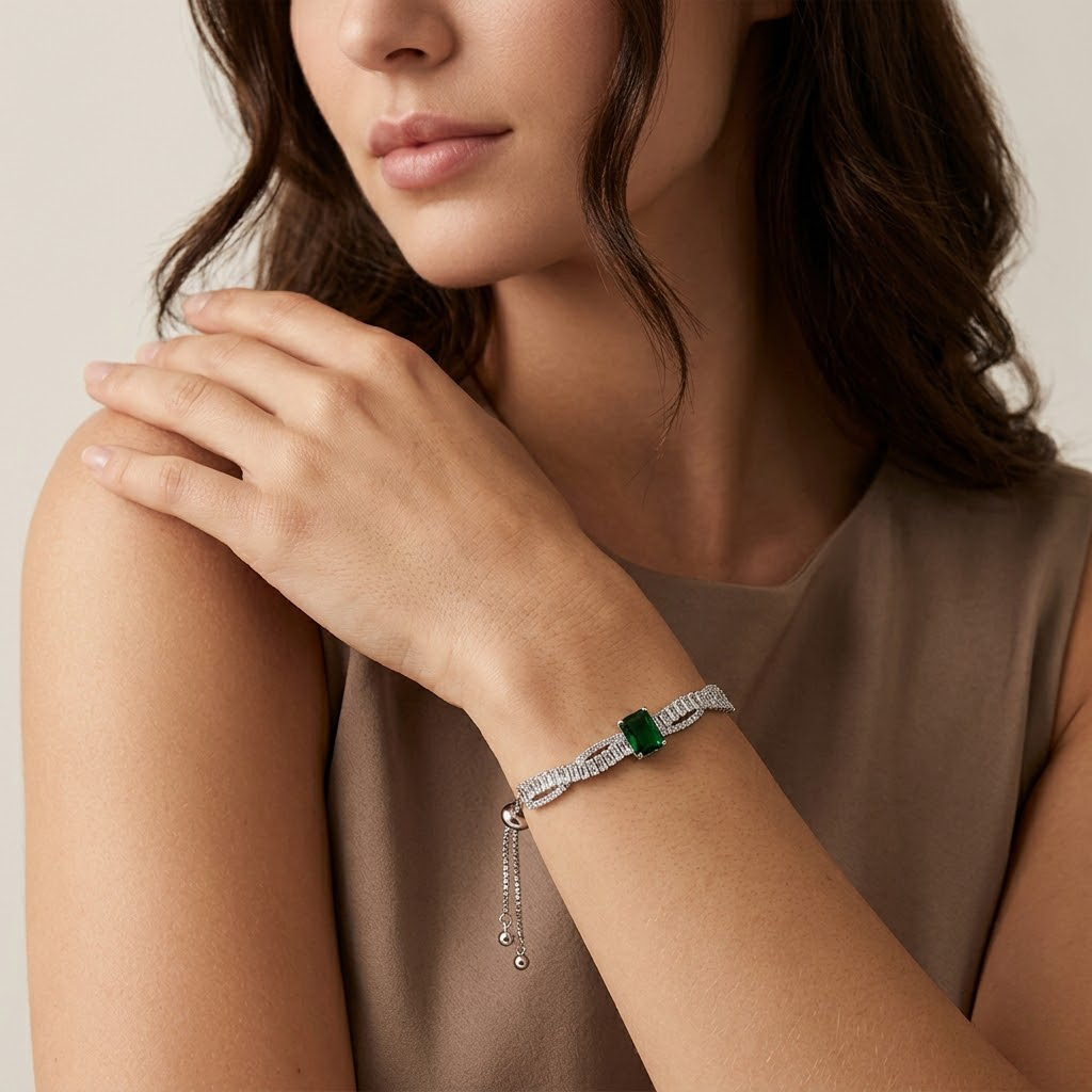 Emerald Center Bracelet