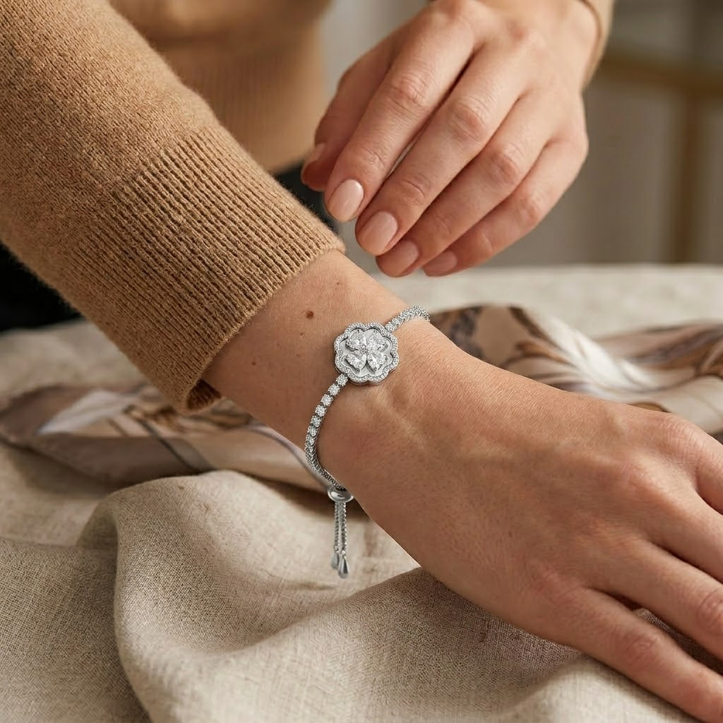 Floral Diamond Bracelet