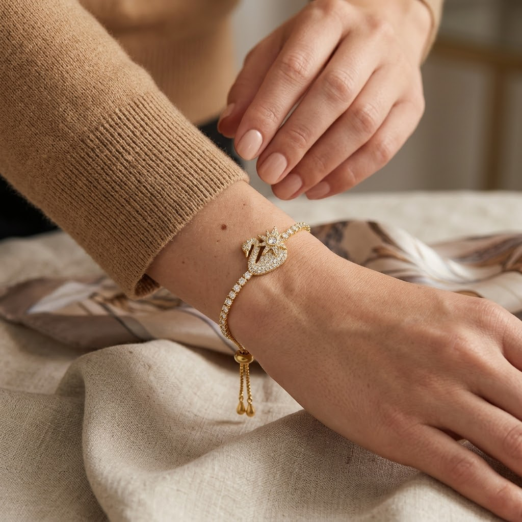 Swan Crystal Bracelet