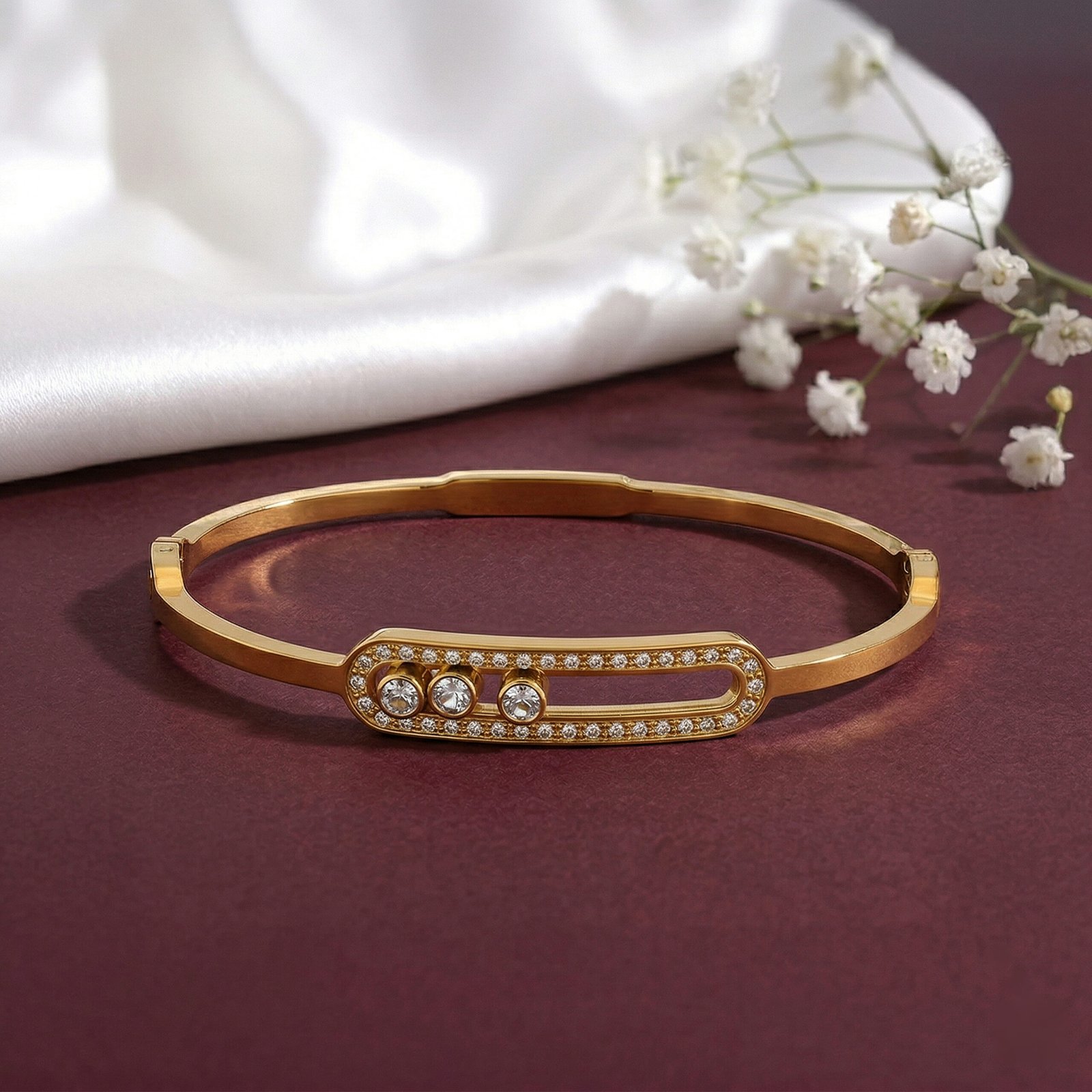 Trinity Moving Diamond Bracelet