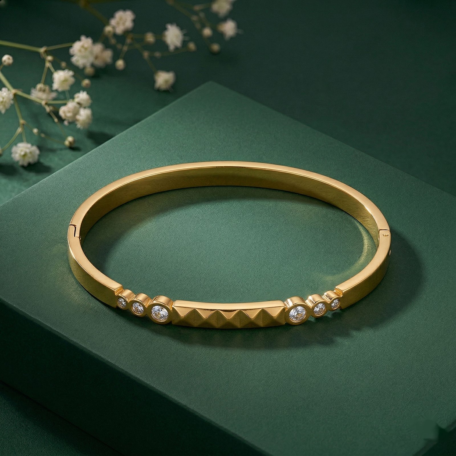 Crystal Accent Bar Bracelet