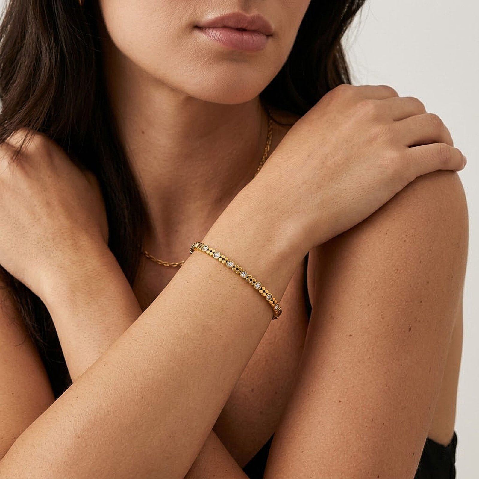 Floral Crystal Bracelet