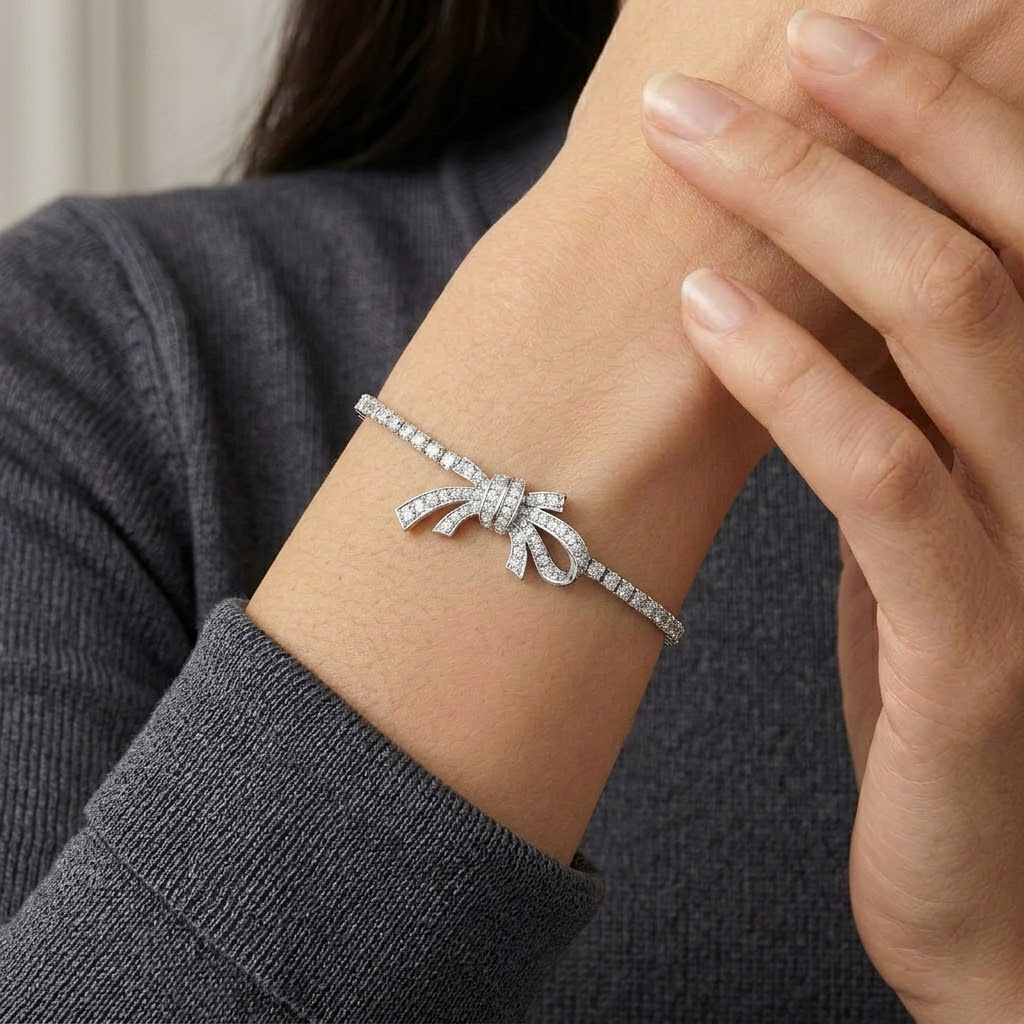 Crystal Bow Bracelet