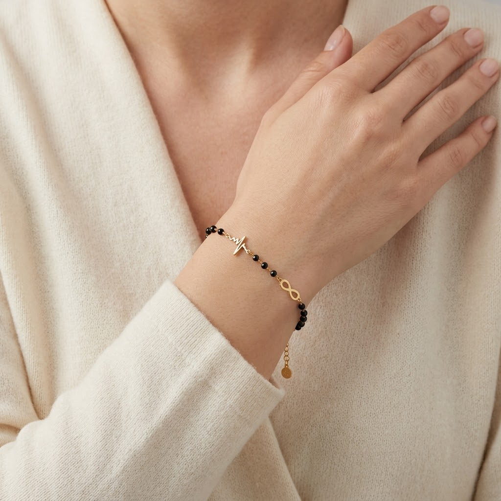 Infinity Pulse Beaded Bracelet