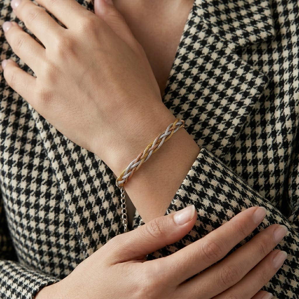 Braided Multi-Tone Bracelet