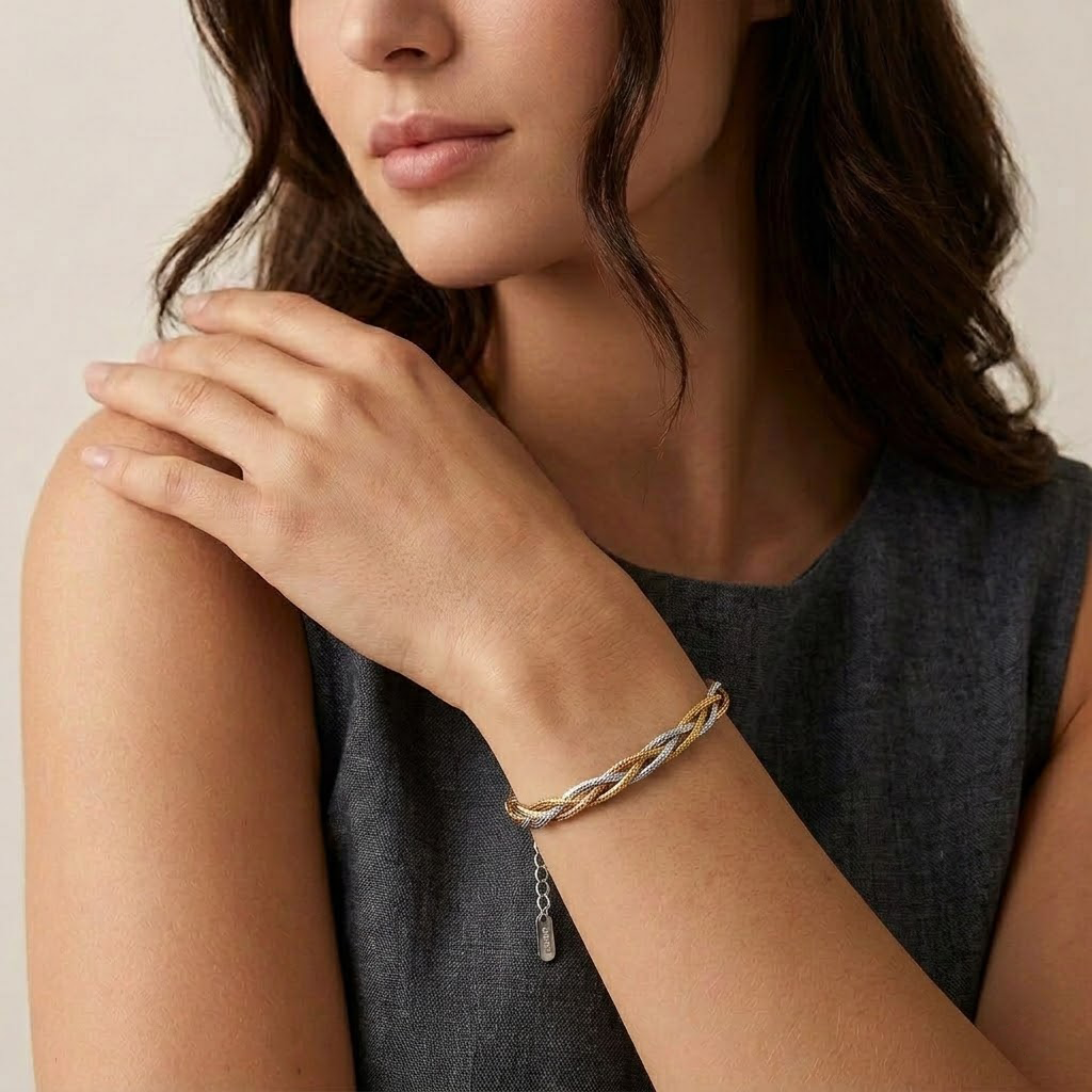 Braided Multi-Tone Bracelet