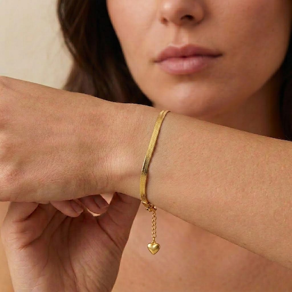 Classic Herringbone Chain Bracelet