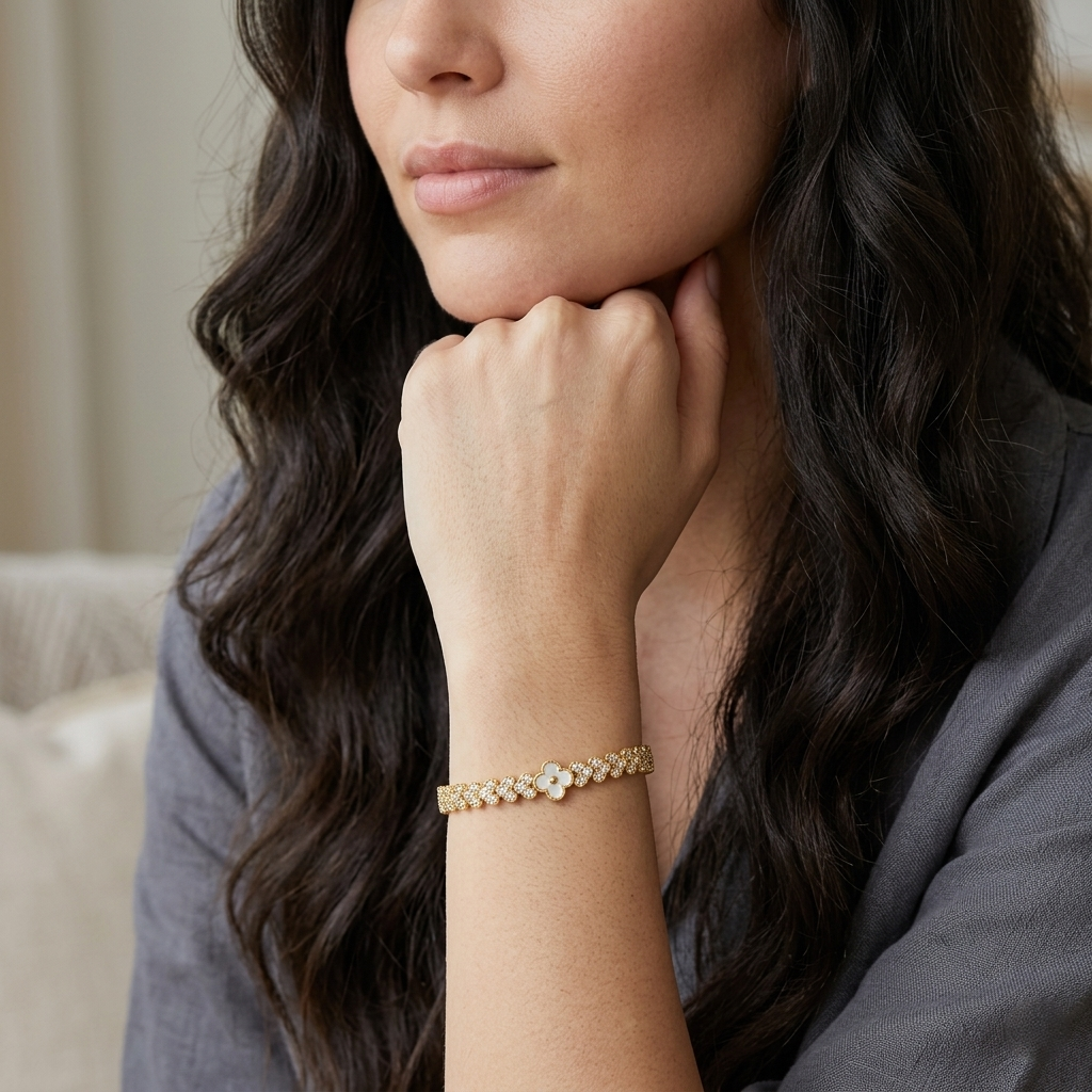 Floral Crystal Bracelet