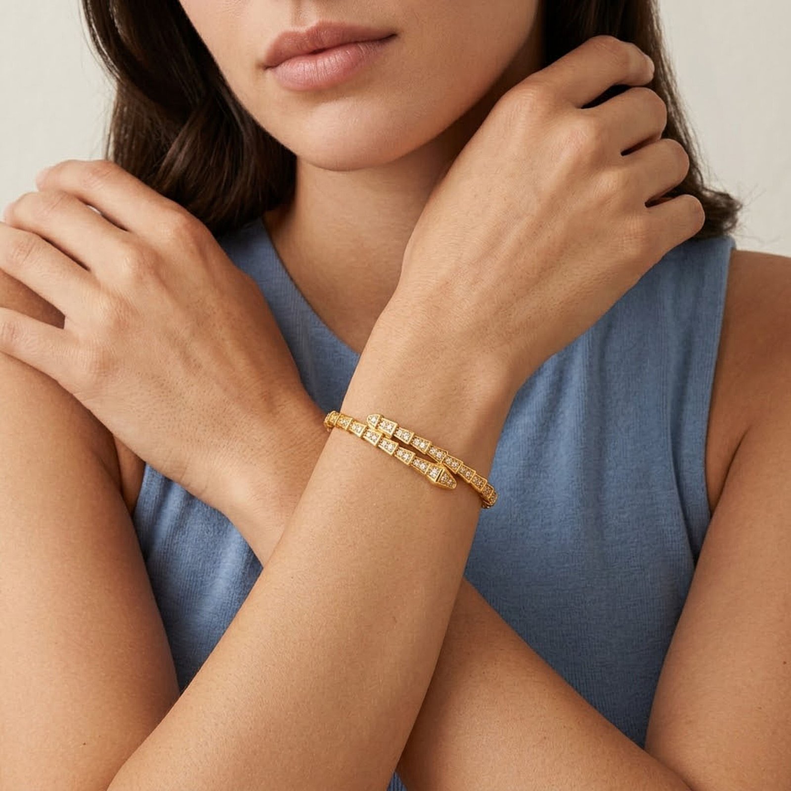 Geometric Crystal Bracelet