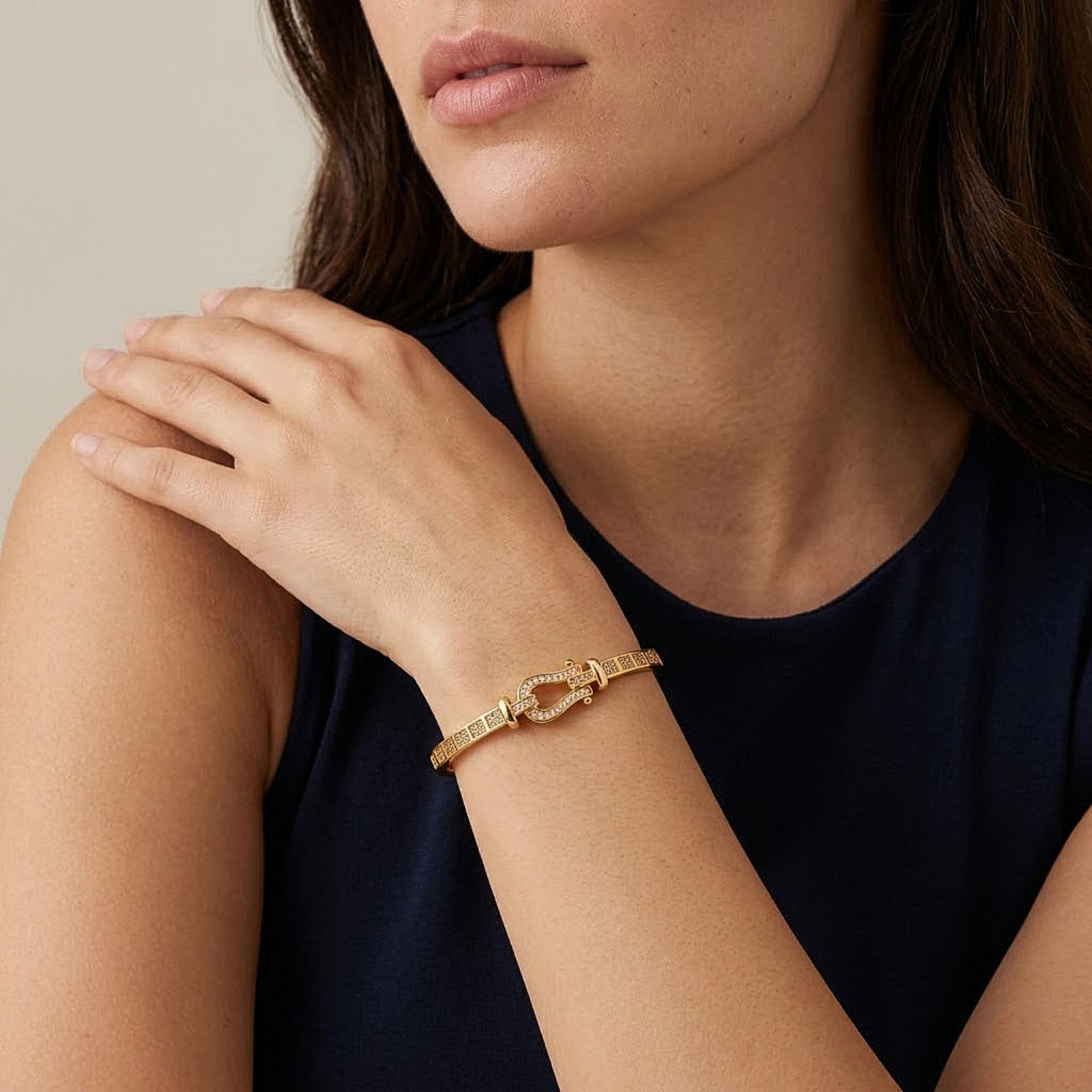 Crystal Buckle Bracelet