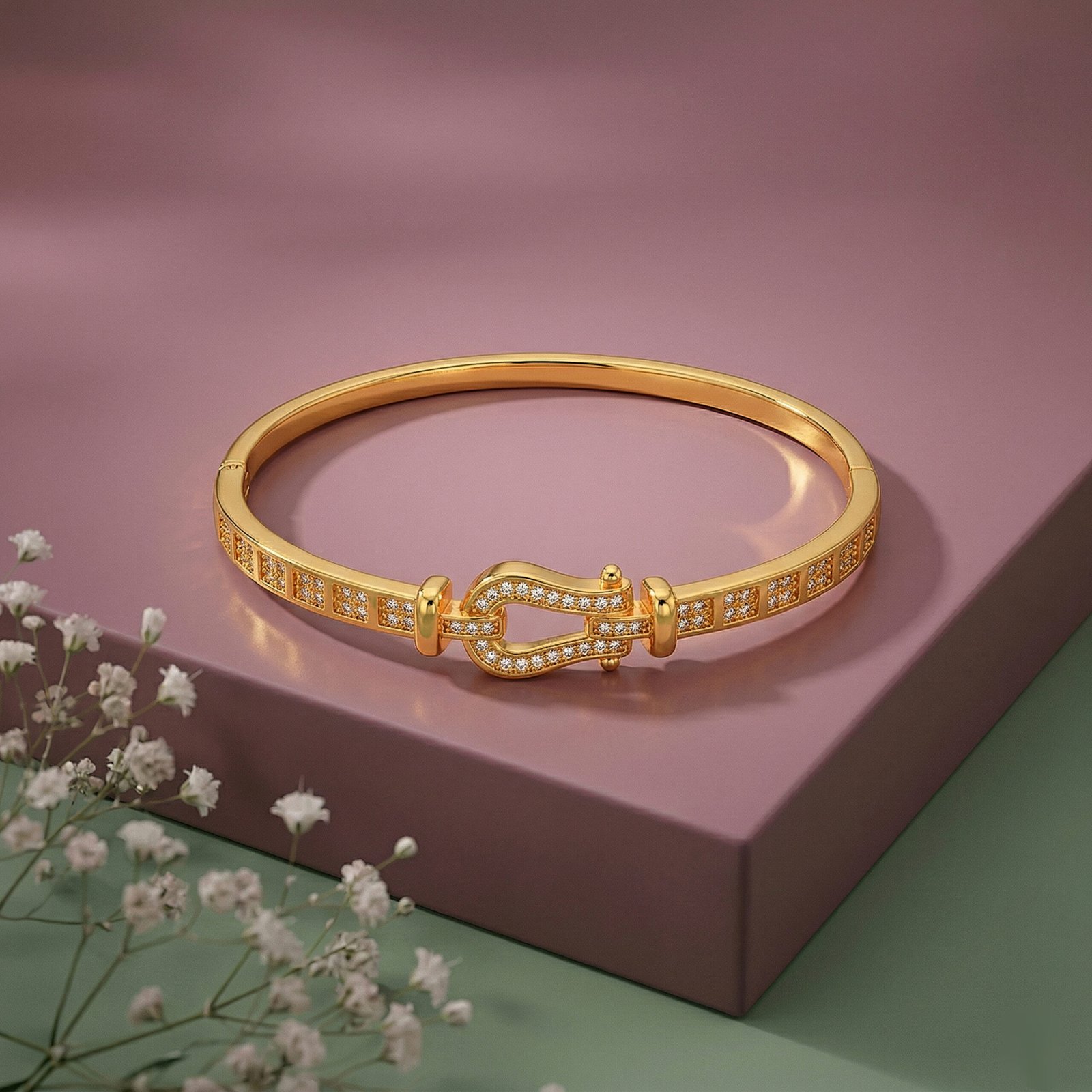 Crystal Buckle Bracelet