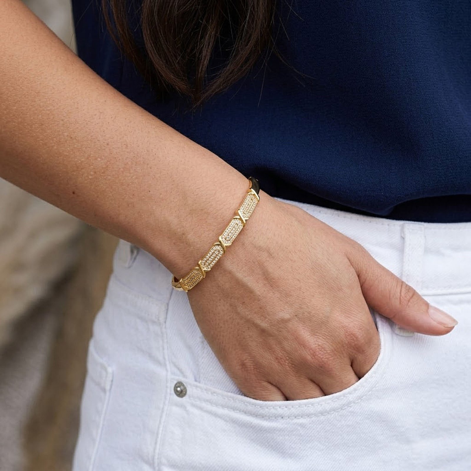 Pavé Link Crystal Bracelet